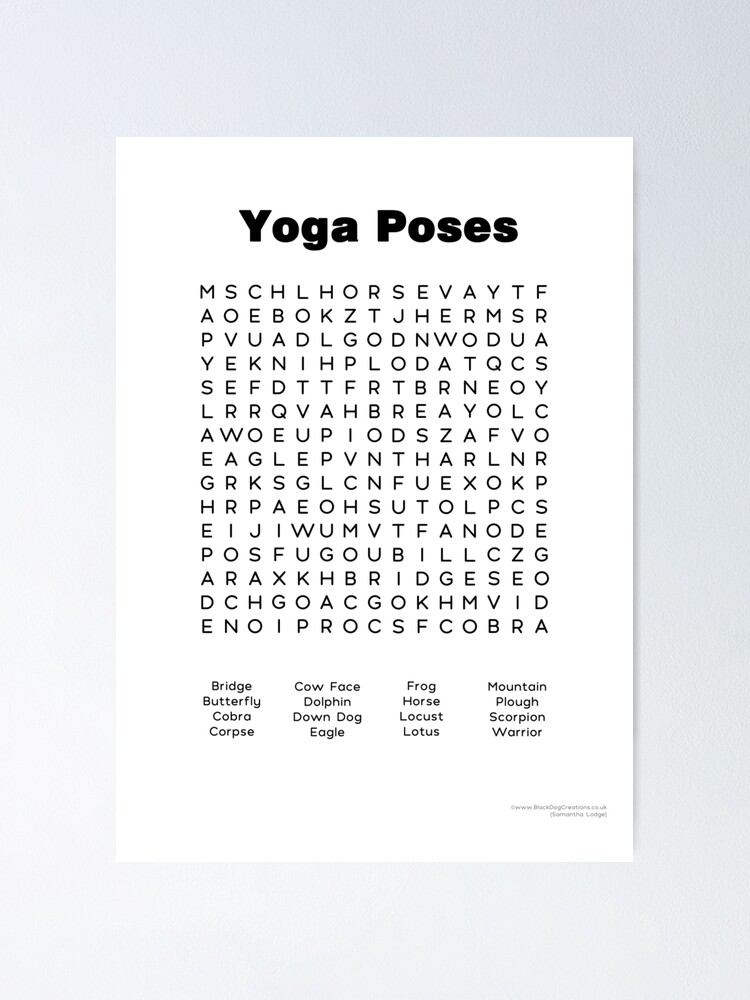 Word Yoga Spelled Out Yoga Poses Stock Vector (Royalty Free) 1711926904 |  Shutterstock