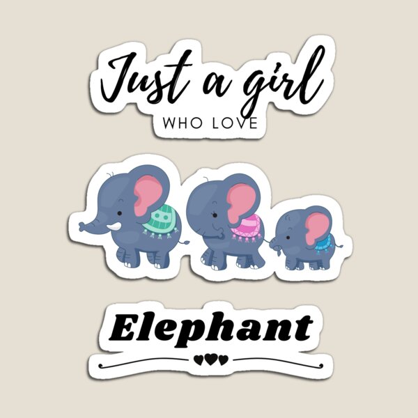 Item preview, JUST A GIRL WHO LOVES ELEPHANT. designed and sold by Annabellshop.