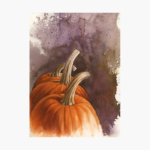 Fall Pumpkins Photographic Print