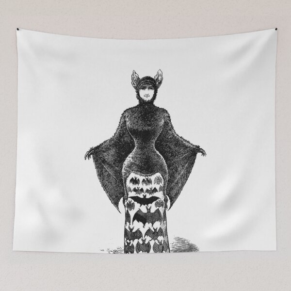 Item preview, Bat Lady - Victorian Art designed and sold by coralscuriosity.