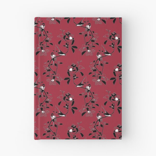 Item preview, Birds Pattern Burgundy Black White designed and sold by Antava.