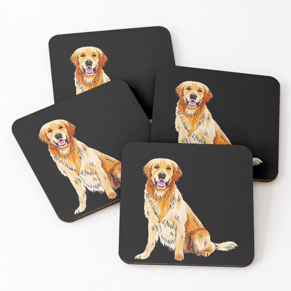 Item preview, golden retriever cartoon artwork designed and sold by medaharvey.