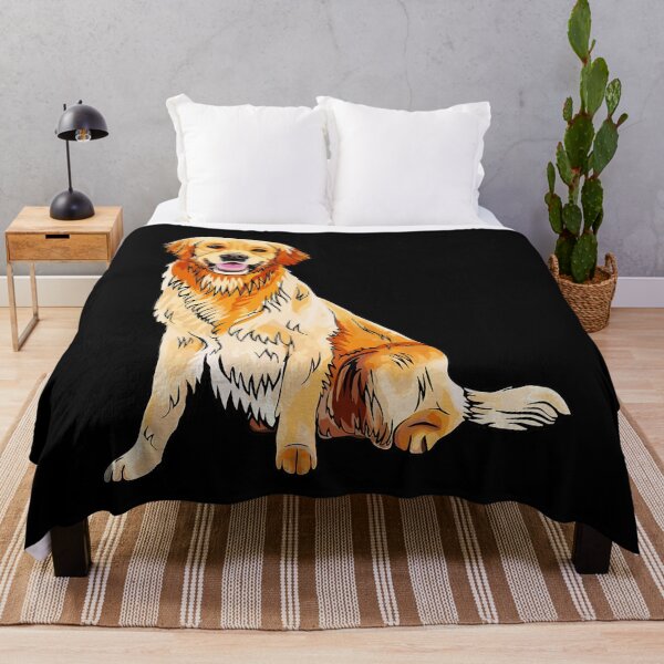 Item preview, golden retriever cartoon artwork designed and sold by medaharvey.