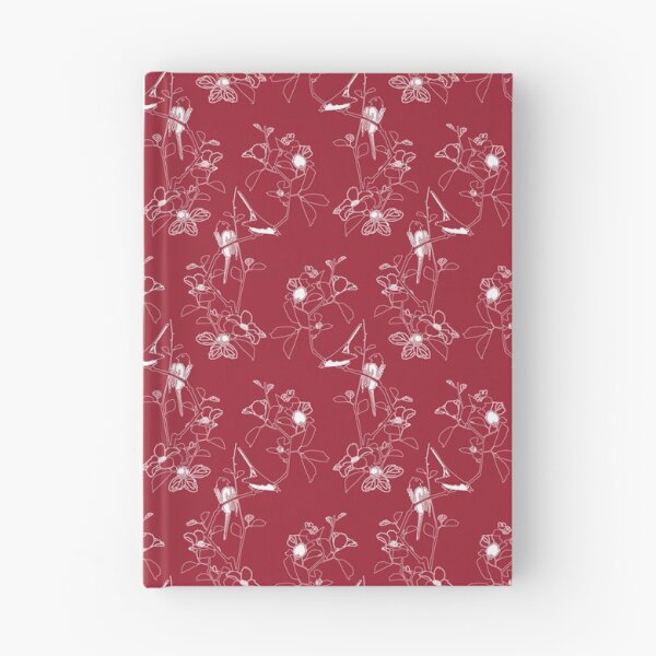 Item preview, Birds Pattern Burgundy White designed and sold by Antava.