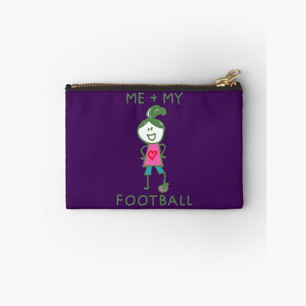 Item preview, Stick Peeps ME + MY FOOTBALL (girl) kids kid children child active designed and sold by SolidEarthArt.