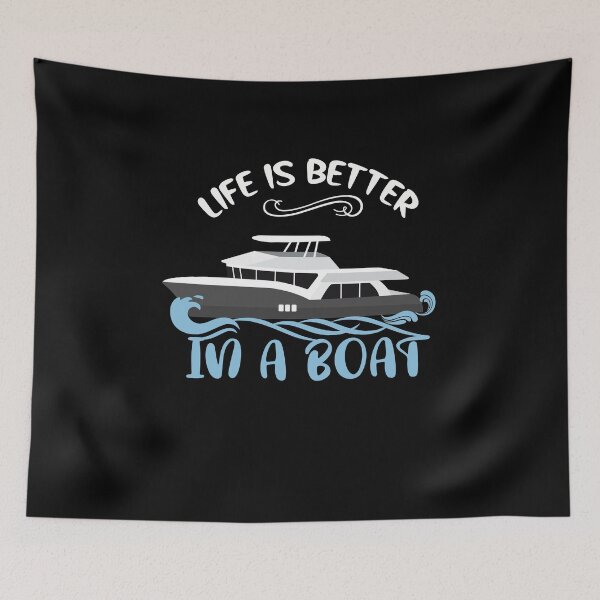 Item preview, life is better in a boat - sailing designed and sold by NSTeeDesign.