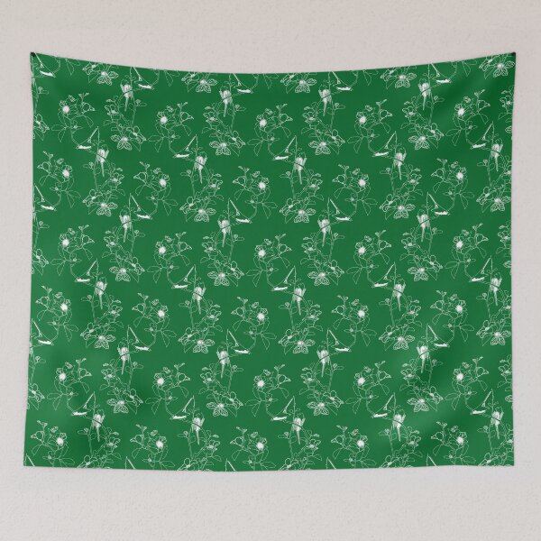 Item preview, Birds Pattern Green White designed and sold by Antava.