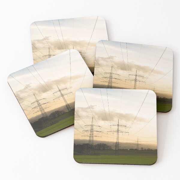 Item preview, Electricity pylons in the sunset designed and sold by Markus Holsträter.