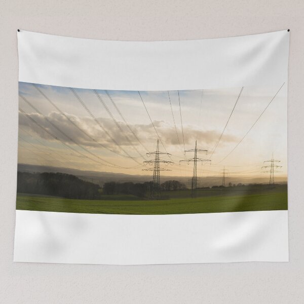 Item preview, Electricity pylons in the sunset designed and sold by Markus Holsträter.