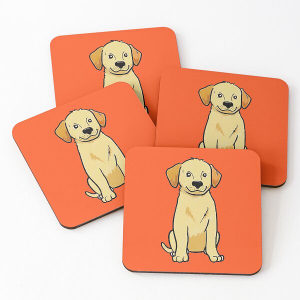 Item preview, golden retriever cartoon puppy art designed and sold by medaharvey.