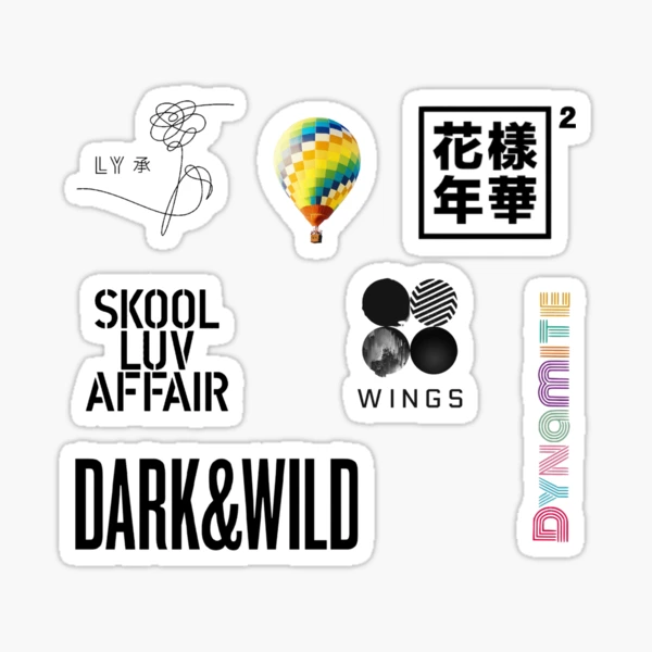 BTS Sticker Selection Sticker for Sale by memetrashpepe