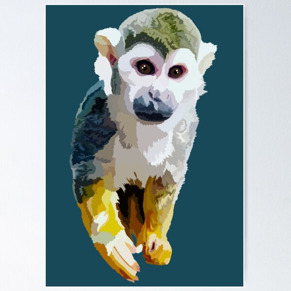 Item preview, S is for Squirrel Monkey designed and sold by thezoogirl.