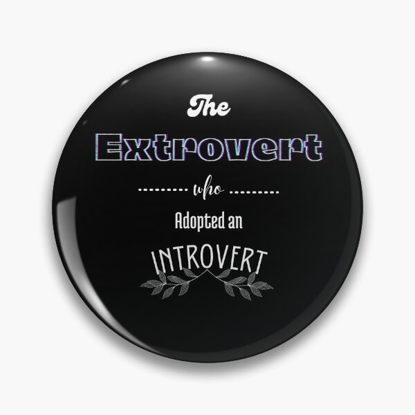 Item preview, Matching BFFs - Extrovert in black designed and sold by Nini's Designs.