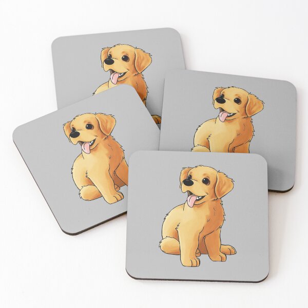 Item preview, golden retriever cartoon puppy designed and sold by medaharvey.