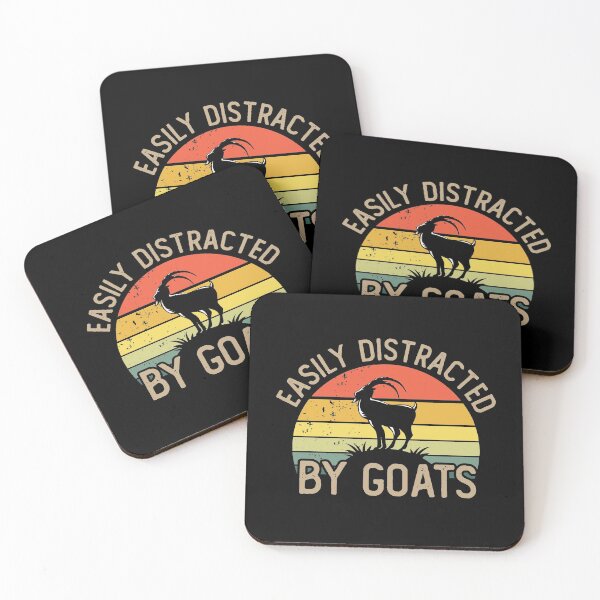 Item preview, Easily distracted by goats designed and sold by noahs-shop.