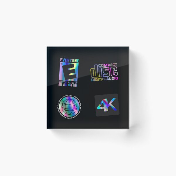 Item preview, Video and Audio Holographic Signs - Sticker Pack (Best in Transparent) designed and sold by artsycore.