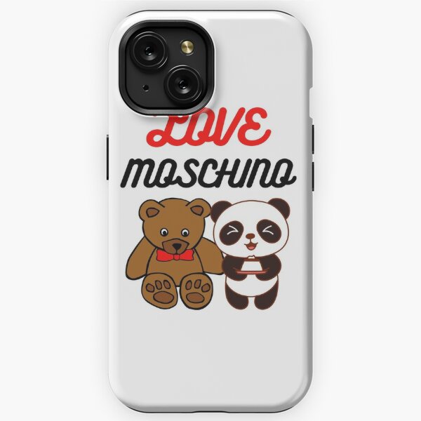 Moschino Teddy Bear iPhone 13 Pro Cover Unisex Black Moschino