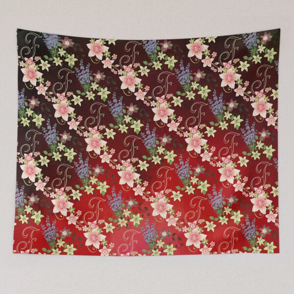 Item preview, Floral Letter F designed and sold by MoSaid.