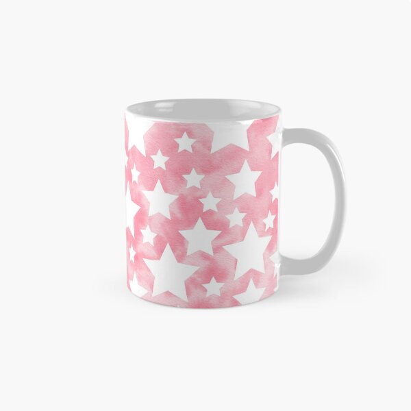 Item preview, Coral Star Pattern - Watercolor Background designed and sold by VvdVenDesign.