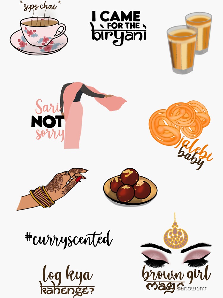 "Desi sticker pack" Sticker for Sale by sanowerrr Redbubble