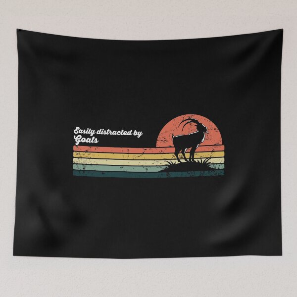 Item preview, Easily distracted by goats designed and sold by noahs-shop.