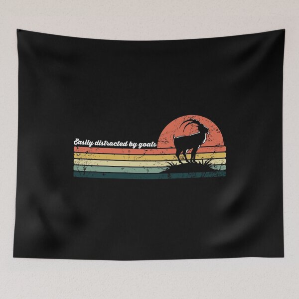 Item preview, Easily distracted by goats designed and sold by noahs-shop.