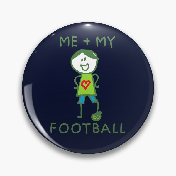 Item preview, Stick Peeps ME + MY FOOTBALL (boy) kids kid children child active designed and sold by SolidEarthArt.