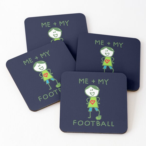 Item preview, Stick Peeps ME + MY FOOTBALL (boy) kids kid children child active designed and sold by SolidEarthArt.