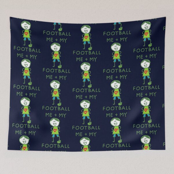 Item preview, Stick Peeps ME + MY FOOTBALL (boy) kids kid children child active designed and sold by SolidEarthArt.