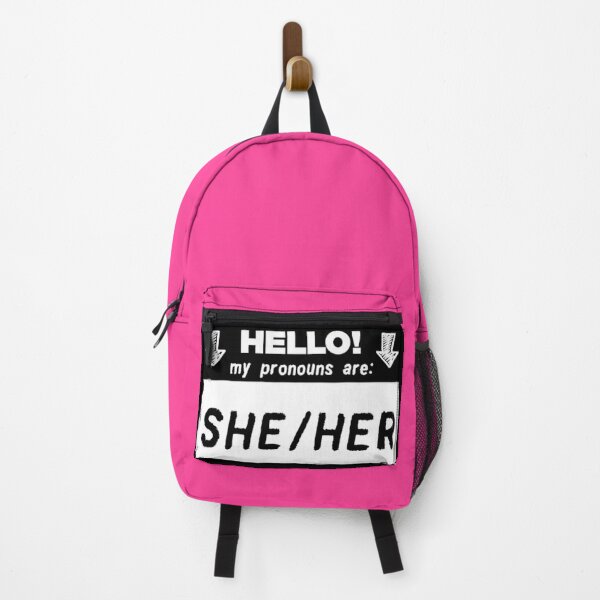 Item preview, Hello my pronouns are she her hers/ designed and sold by hypocratees.