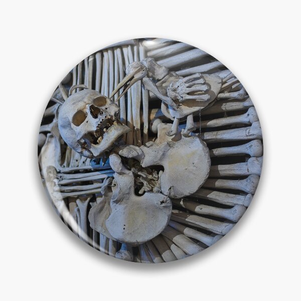 Item preview, Sedlec Ossuary Coat of Arms Photo Art, Skull Bone Church designed and sold by Sedlec Ossuary Project.