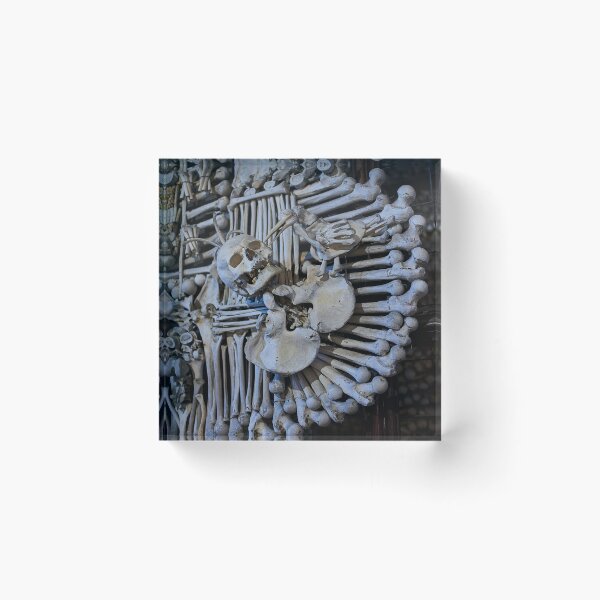 Item preview, Sedlec Ossuary Coat of Arms Photo Art, Skull Bone Church designed and sold by Sedlec Ossuary Project.