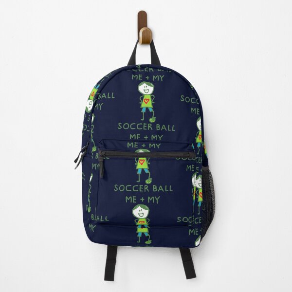 Item preview, Stick Peeps ME + MY SOCCER BALL (boy) kids kid children child active designed and sold by SolidEarthArt.