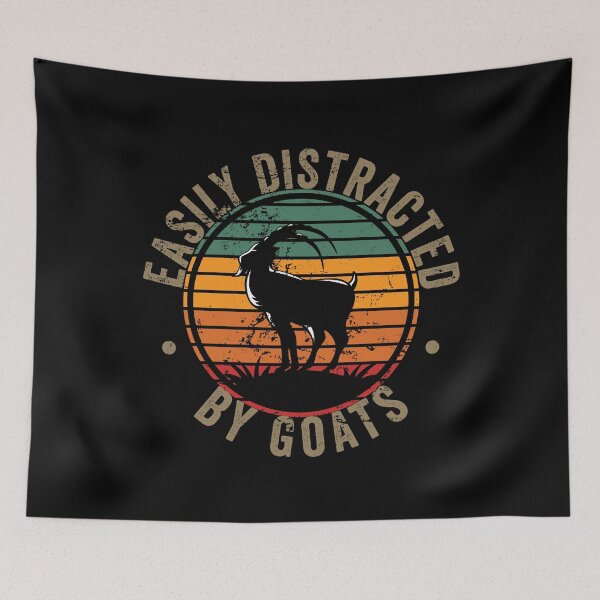 Item preview, Easily distracted by goats designed and sold by noahs-shop.