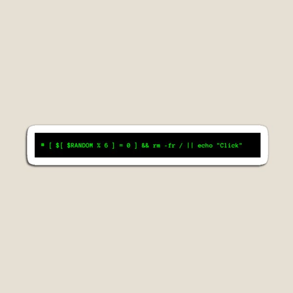 Item preview, *NIX Russian Roulette designed and sold by unixorn.