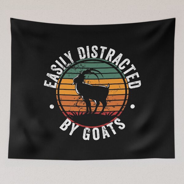 Item preview, Easily distracted by goats designed and sold by noahs-shop.