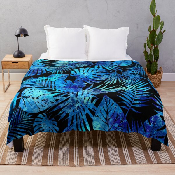 Item preview, Blue Tropics on Black designed and sold by Lady Dragonwren.