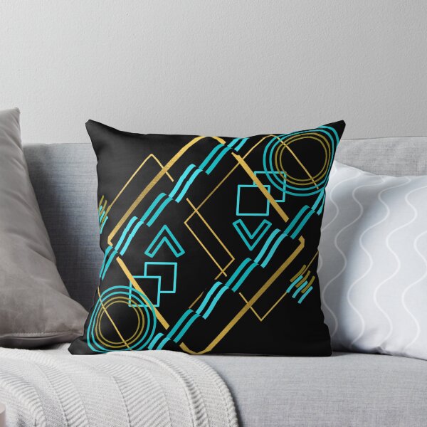 Item preview, Blue and Golden Geometry Shapes Apparels and Home Products designed and sold by Taharat  Tazrin.