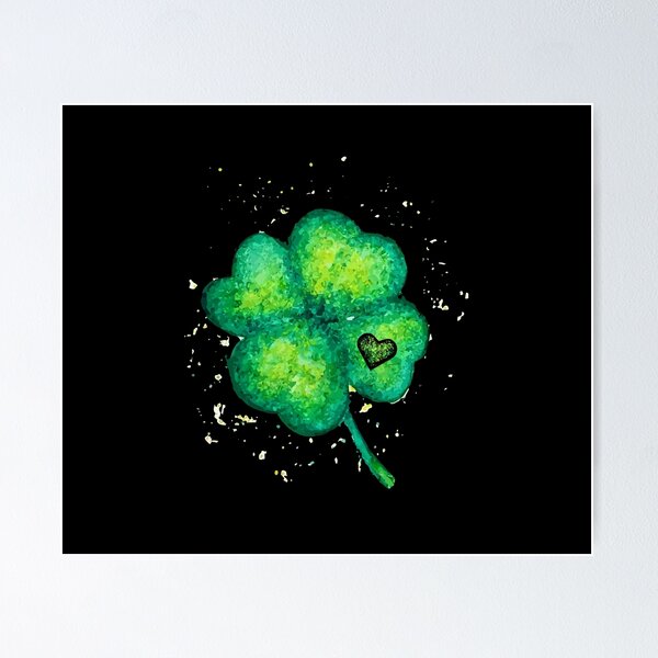 Item preview, Painted St Patricks Day Shamrock Heart St Paddys Day Clover designed and sold by Dressed For  Duty.