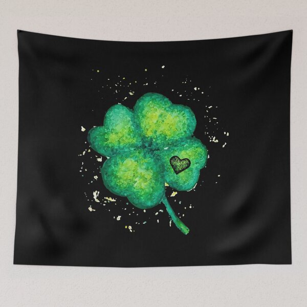 Item preview, Painted St Patricks Day Shamrock Heart St Paddys Day Clover designed and sold by Dressed For  Duty.