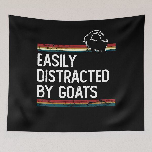 Item preview, Easily distracted by goats designed and sold by noahs-shop.