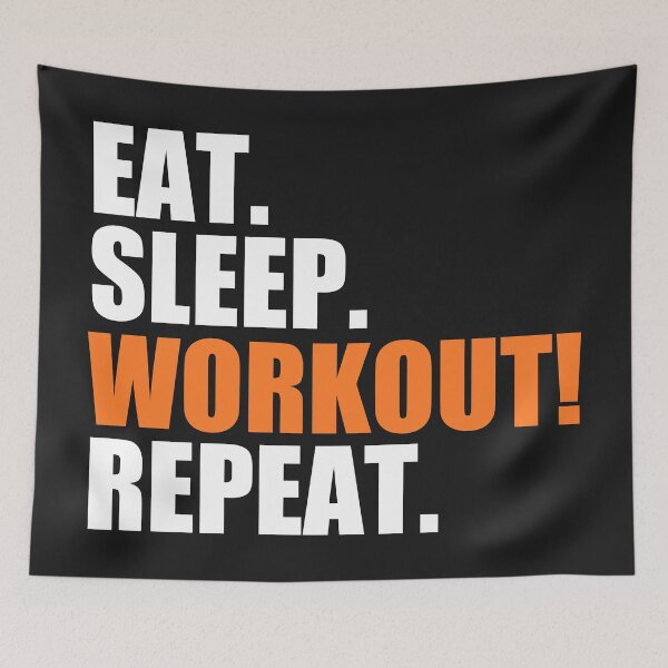 Item preview, Eat, sleep, workout, repeat designed and sold by Bojkiw.