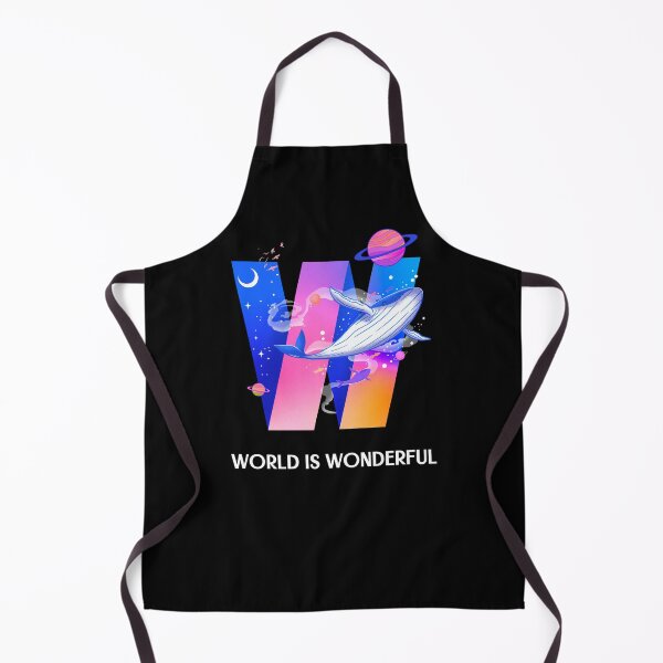Item preview, World is Wonderful. Colorful design with whales, planets, moon, stars. designed and sold by Rui Valverde.