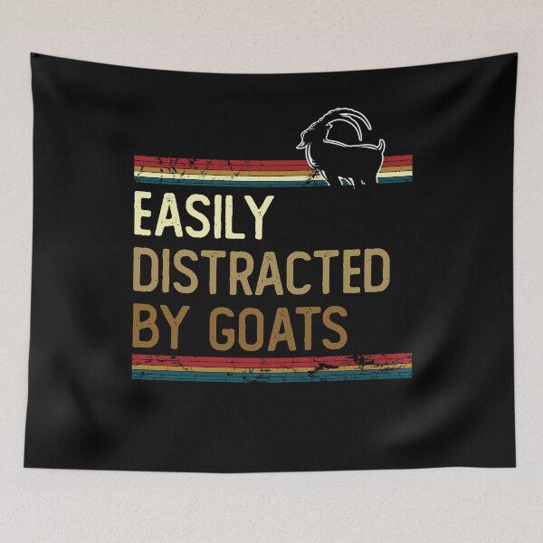 Item preview, Easily distracted by goats designed and sold by noahs-shop.