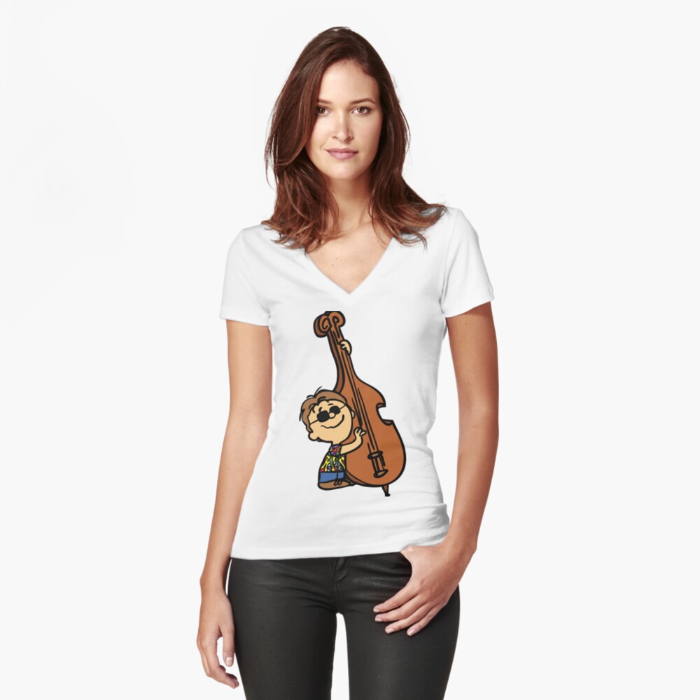 Item preview, Fitted V-Neck T-Shirt designed and sold by HandEyeStudio.