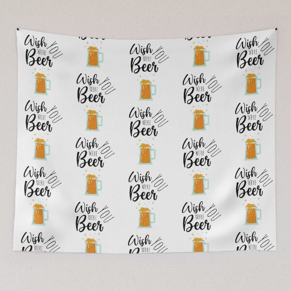 Item preview, Wish You Were Beer designed and sold by PinkPandaPress.