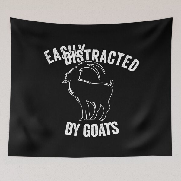 Item preview, Easily distracted by goats designed and sold by noahs-shop.