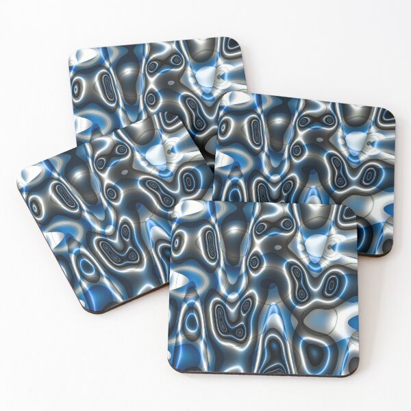 Item preview, Distortions in Blue, Silver and Black designed and sold by Fernando Margolles.