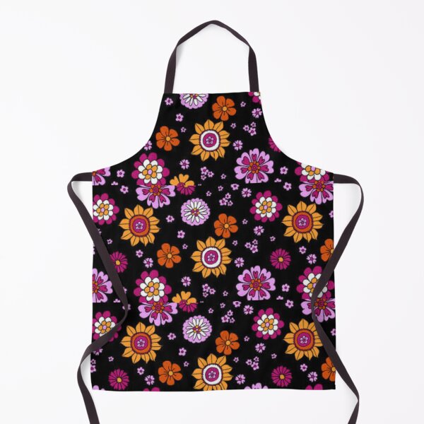 Item preview, DIGITAL TRENDS DARK retro flower pattern designed and sold by THE AMERICAN TEEVANGELIST.
