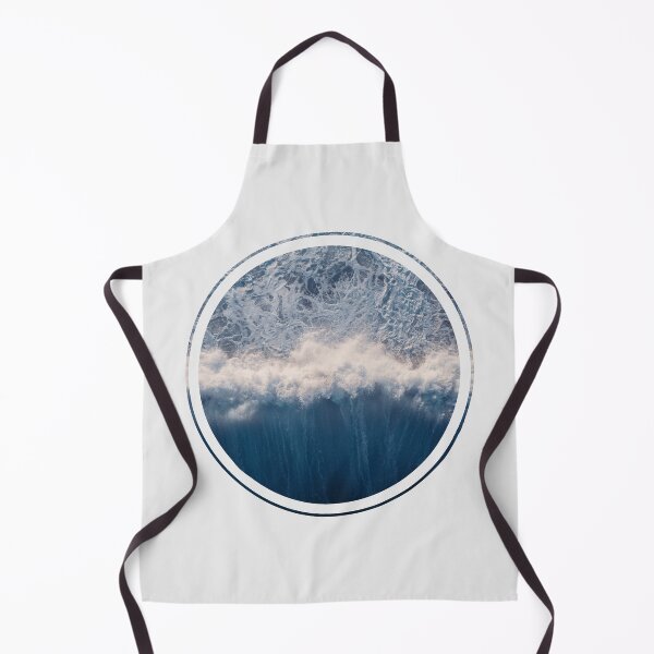 Item preview, Blue Ocean Waves Round designed and sold by CaosTranscrito.
